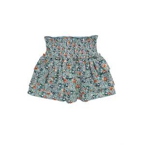 NEW PLEAT girls sally skirt in (teal floral